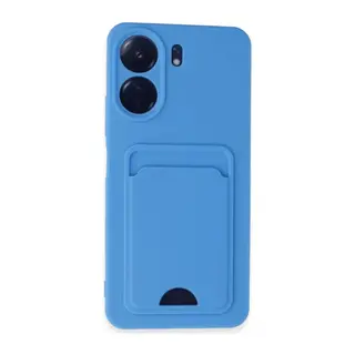Redmi 13C Kılıf Kelvin Kartvizitli Silikon - Mavi