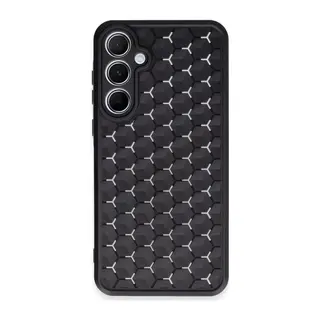 Samsung Galaxy A55 5G Kılıf Petek Silikon Kapak - Siyah
