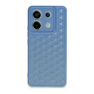 Redmi Note 13 Pro 5G Kılıf Petek Silikon Kapak - Mavi