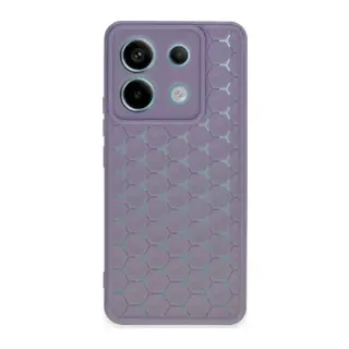 Redmi Note 13 Pro 5G Kılıf Petek Silikon Kapak - Lila