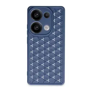 Redmi Note 13 Pro 4G Kılıf Petek Silikon Kapak - Lacivert