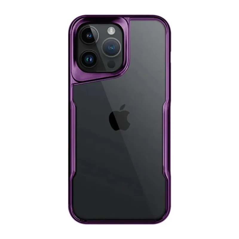 iPhone 14 Pro Max Kılıf Boyi Silikon Kapak - Derin Mor