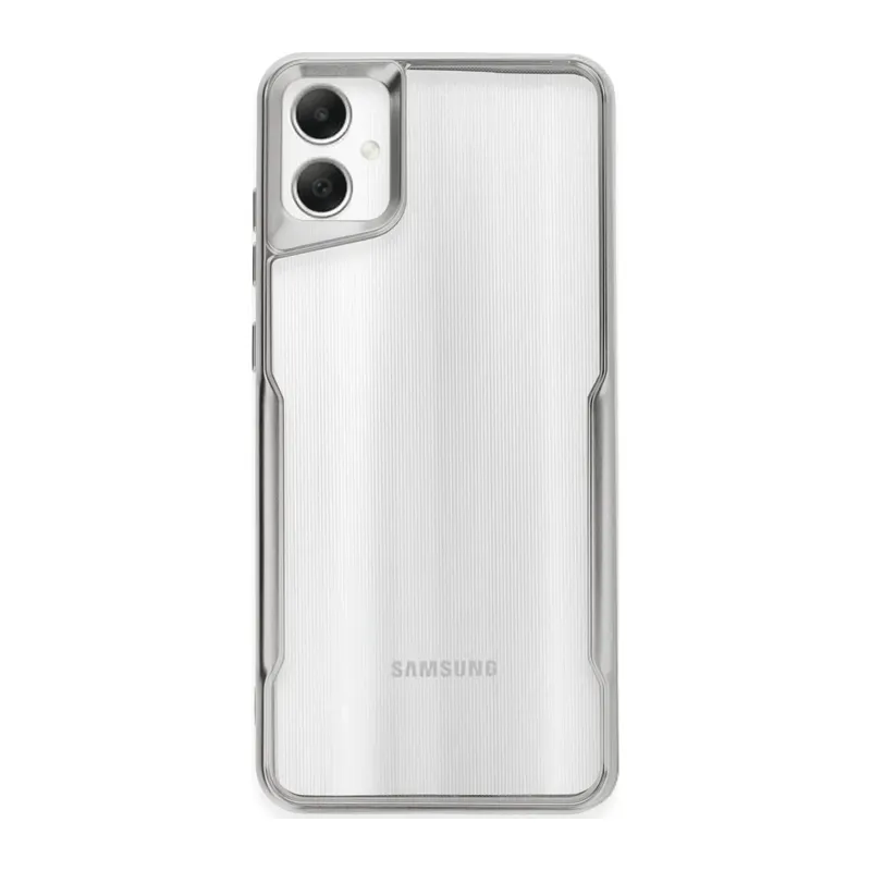 Samsung Galaxy A05 Kılıf Boyi Silikon Kapak - Gümüş