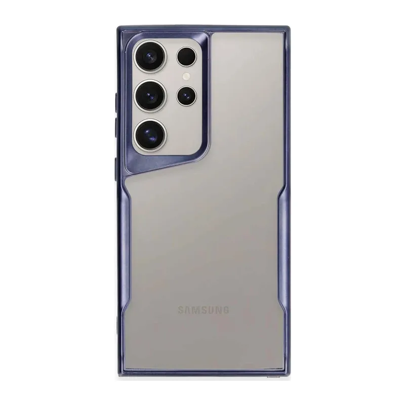 Samsung Galaxy S24 Ultra Kılıf Boyi Silikon Kapak - Lacivert