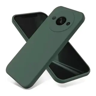 Redmi A3 4G Kılıf First Silikon - Koyu Yeşil
