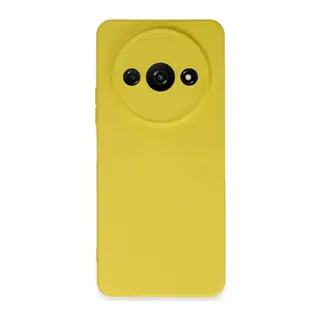 Redmi A3 4G Kılıf Nano içi Kadife Silikon - Sarı