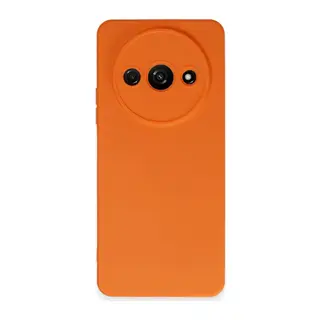 Redmi A3 4G Kılıf Nano içi Kadife Silikon - Turuncu