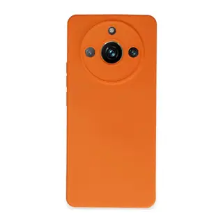 Realme 11 Pro Kılıf Nano içi Kadife Silikon - Turuncu