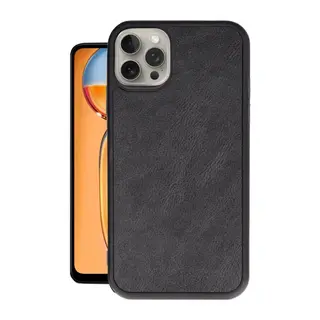 iPhone 14 Pro Kılıf Aras Deri Kapak - Siyah