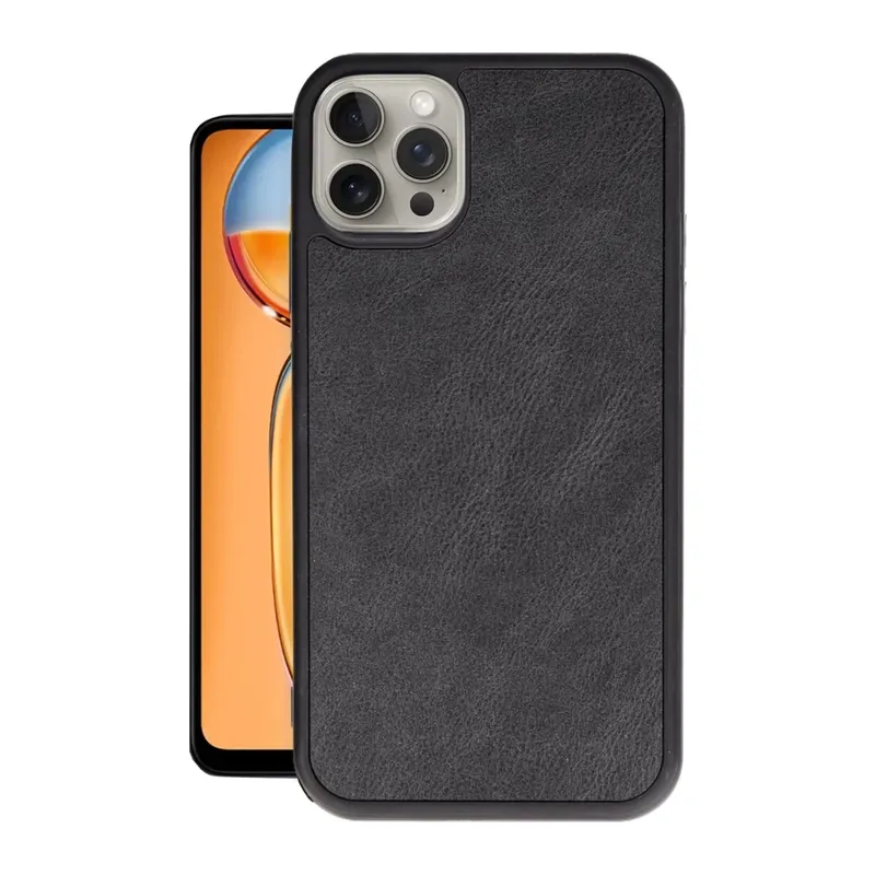 iPhone 14 Pro Max Kılıf Aras Deri Kapak - Siyah