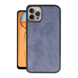 iPhone 14 Pro Max Kılıf Aras Deri Kapak - Lacivert