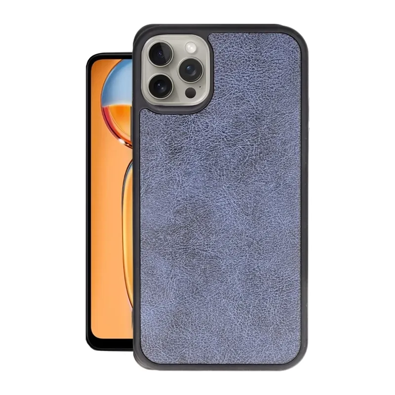 iPhone 15 Pro Kılıf Aras Deri Kapak - Lacivert