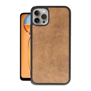 iPhone 15 Pro Max Kılıf Aras Deri Kapak - Taba