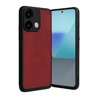 Redmi Note 13 Pro 5G Kılıf Aras Deri Kapak - Kırmızı