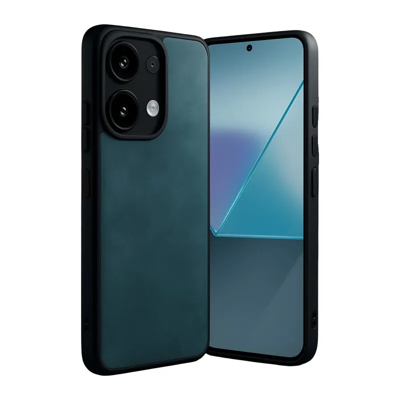 Redmi Note 13 Pro 5G Kılıf Aras Deri Kapak - Koyu Yeşil