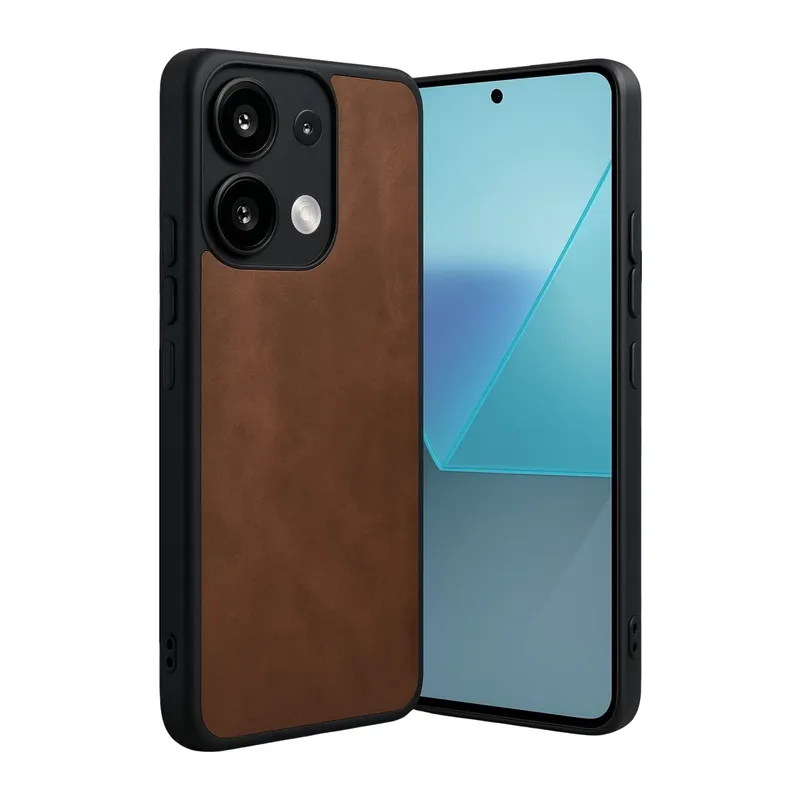 Redmi Note 13 Pro 5G Kılıf Aras Deri Kapak - Taba