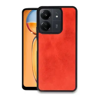 Redmi 13C Kılıf Aras Deri Kapak - Kırmızı