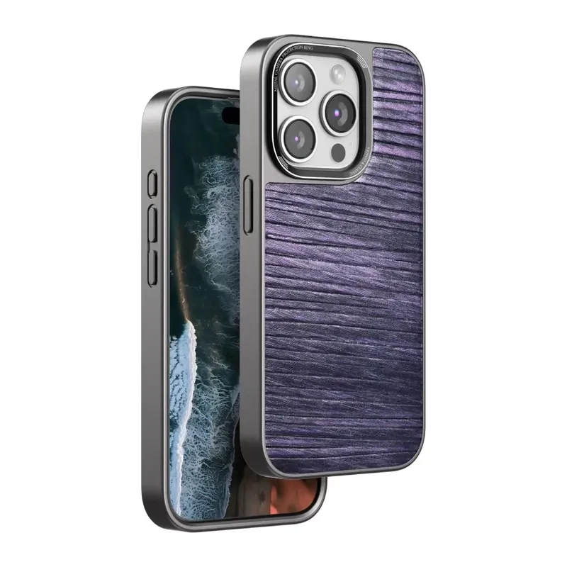 iPhone 14 Pro Max Wave Kapak - Derin Mor
