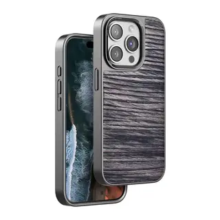 iPhone 14 Pro Max Wave Kapak - Kahverengi