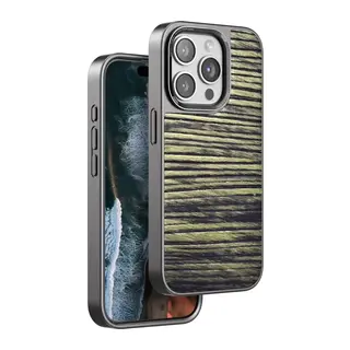 iPhone 15 Pro Wave Kapak - Koyu Kahve