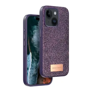 iPhone 15 Bright Simli Kapak - Derin Mor