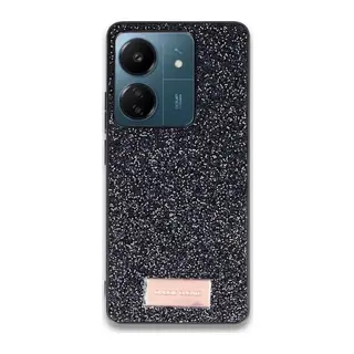 Redmi 13C Bright Simli Kapak - Siyah