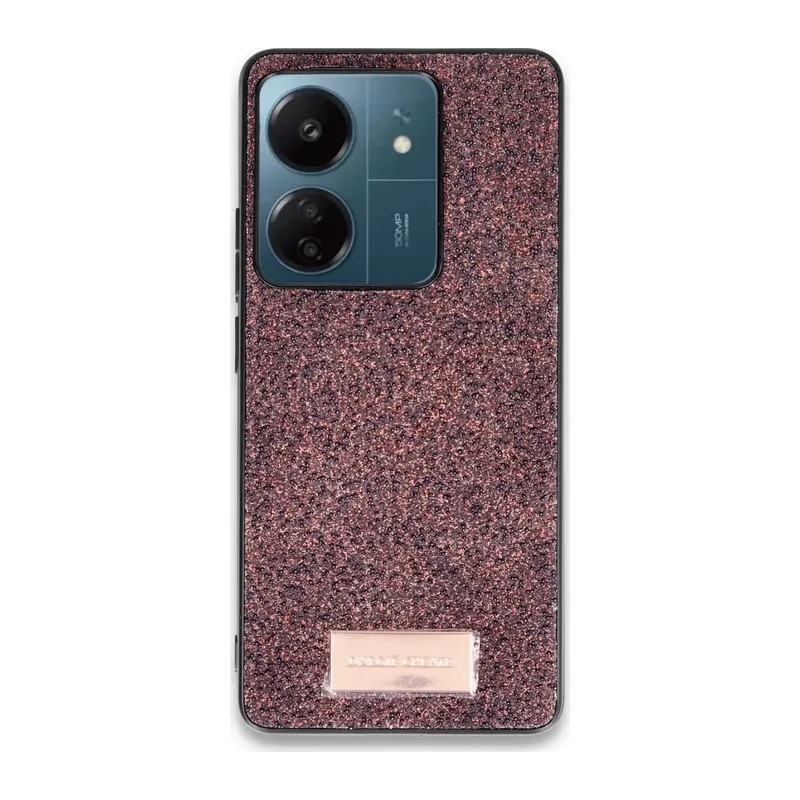 Redmi 13C Bright Simli Kapak - Derin Mor