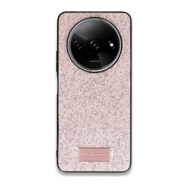 Redmi A3 4G Bright Simli Kapak - Pembe