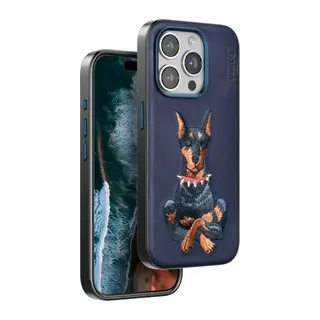 iPhone 15 Pro Max Perma Desenli Kapak - Lacivert