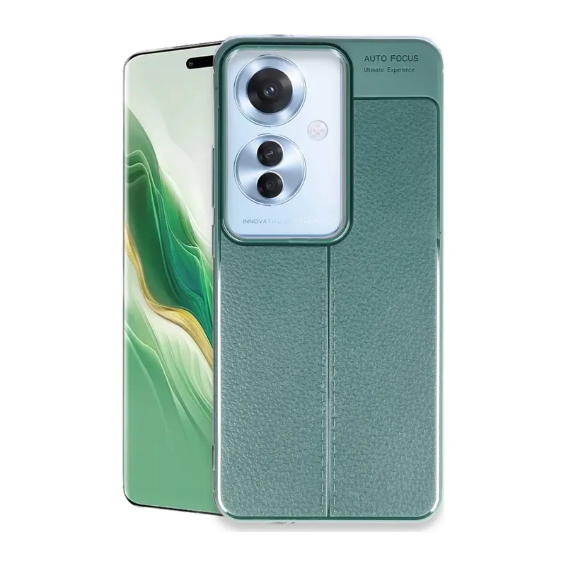 Reno 11F Kılıf Auto Focus Kapak - Koyu Yeşil