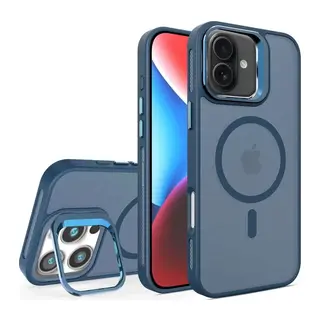 iPhone 16 Plus Flet Lens Magsafe Kapak - Lacivert