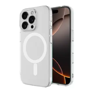 iPhone 16 Pro Max Kılıf Magneticsafe Şeffaf Silikon - Şeffaf