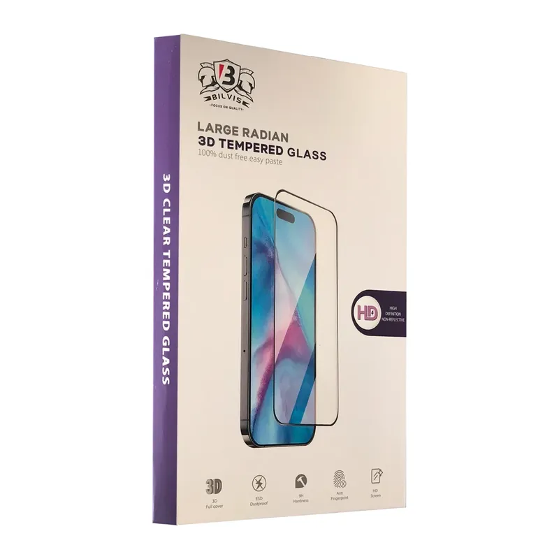 iPhone 16 Pro Bilvis 3D Radian Cam Ekran Koruyucu