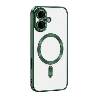 iPhone 16 Kılıf Kross Magneticsafe Kapak - Koyu Yeşil