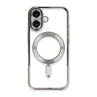 iPhone 16 Plus Kılıf Kross Magneticsafe Kapak - Gümüş