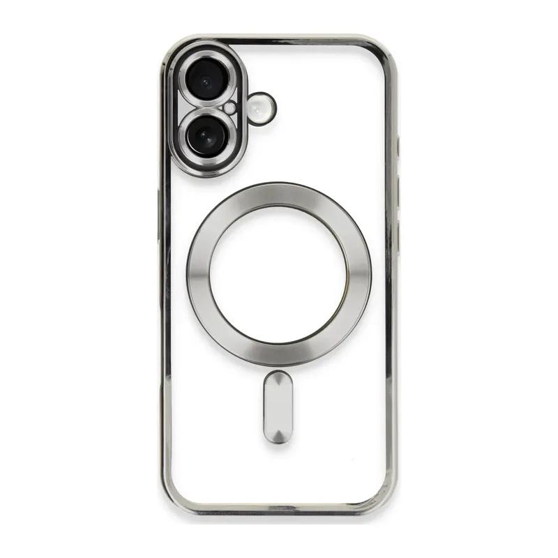 iPhone 16 Plus Kılıf Kross Magneticsafe Kapak - Gümüş