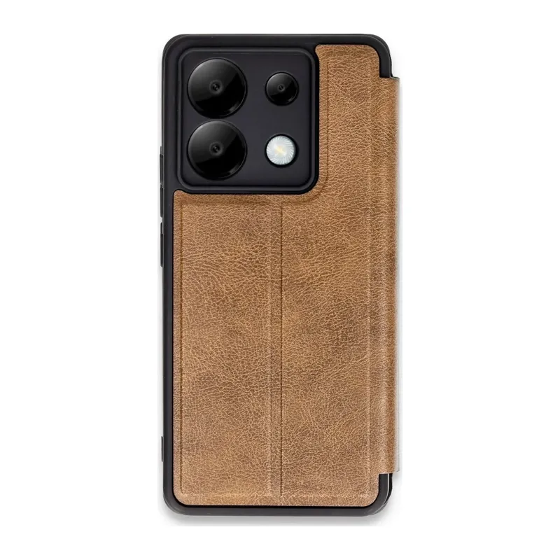 Redmi Note 13 Pro 5G Kılıf Flip Cover - Taba