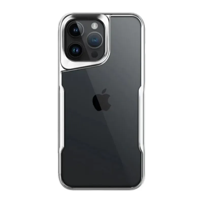 iPhone 16 Pro Max Kılıf Boyi Silikon Kapak - Gümüş