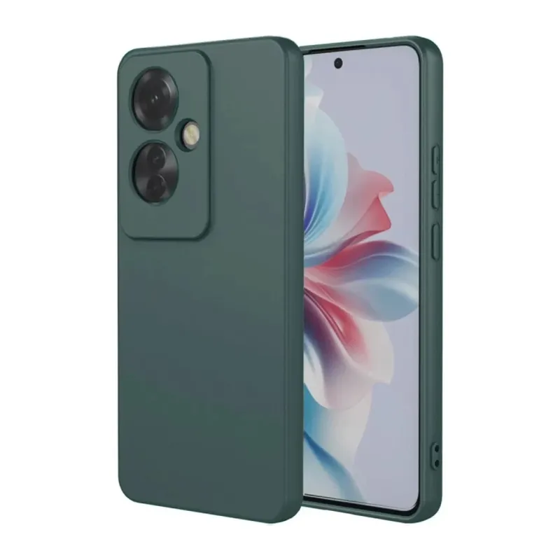 Reno 11F Kılıf First Silikon - Koyu Yeşil