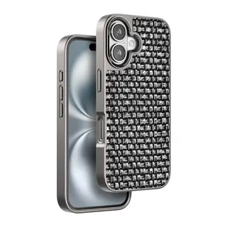 iPhone 16 Brand Kapak - Gümüş