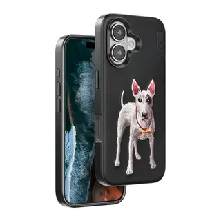iPhone 16 Perma Desenli Kapak - Siyah