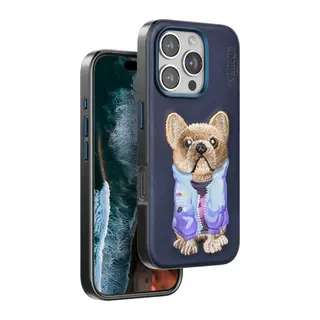 iPhone 16 Pro Cute Desenli Kapak - Lacivert