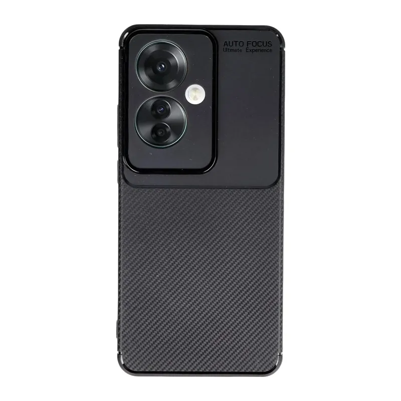 Reno 11F Kılıf Auto Focus Karbon Kapak - Siyah