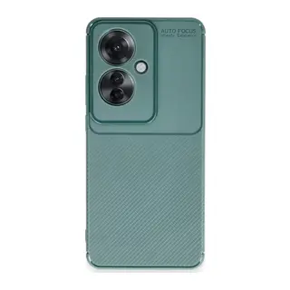 Reno 11F Kılıf Auto Focus Karbon Kapak - Koyu Yeşil