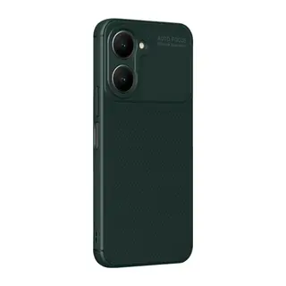 Vivo Y18 Kılıf Auto Focus Karbon Kapak - Koyu Yeşil