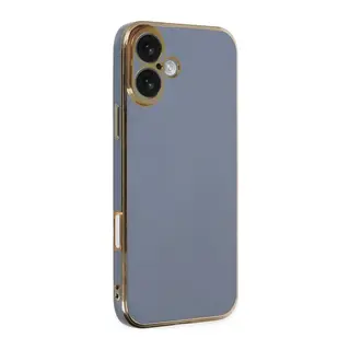 iPhone 16 Kılıf Volet Silikon - Mavi