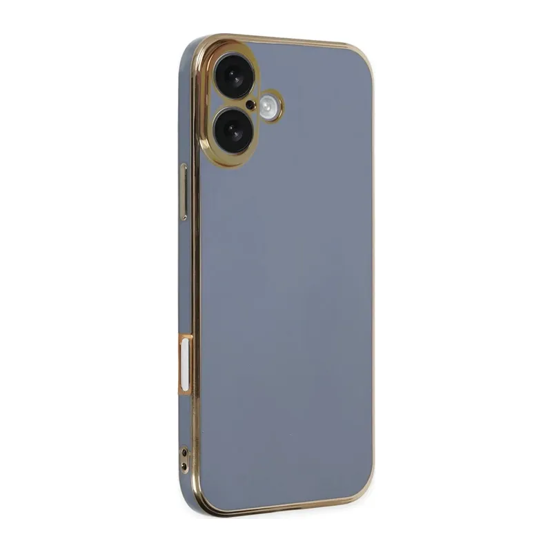 iPhone 16 Kılıf Volet Silikon - Mavi