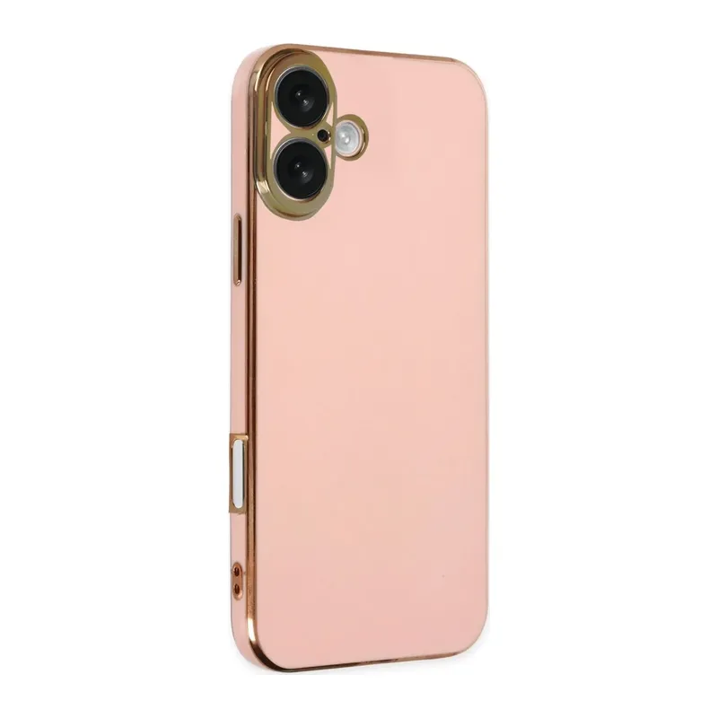 iPhone 16 Kılıf Volet Silikon - Pembe