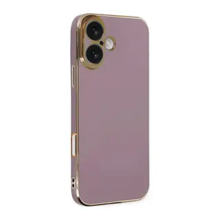 iPhone 16 Kılıf Volet Silikon - Mor