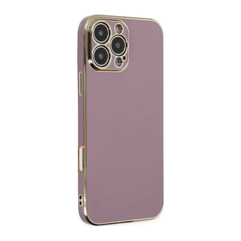 iPhone 16 Pro Max Kılıf Volet Silikon - Mor